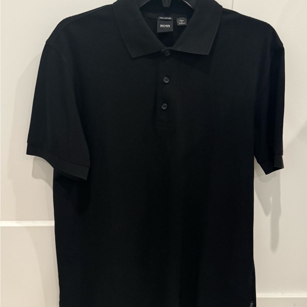 BOSS Men's Black Polo Shirt